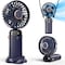 Koonie Portable Handheld Fan Battery Operated Fan with Base 8 Hours Digital Display 5 Speeds 90 Ajustable Rechargeable Mini Fan for Outdoor Indoor