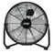 EZCHILL 12 Cradle Floor Fan 3 Speed High Velocity 180 Degree Adjustable Tilt AllMetal Carry Handle Rubber Feet Airflow 1542 ftsec Ideal for Home Bedroom  Office MTFDB12