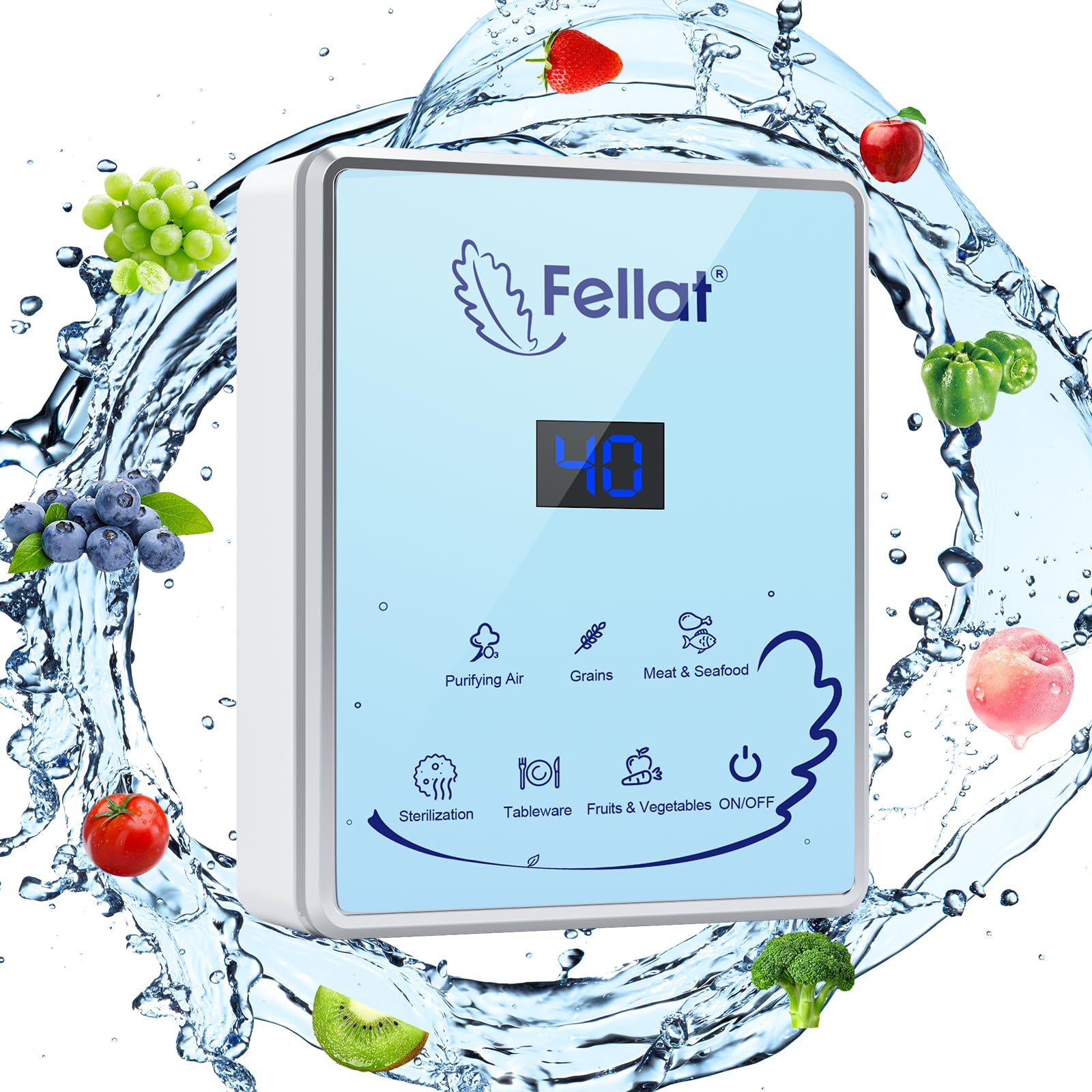 Buy FELLAT Ozone Generator Multipurpose Ozonator with Negative Ion and ...
