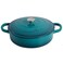 CrockPot Teal Ombre  Crock Pot 11200202 Artisan Enamelled Cast Iron Round Braiser Pan with SelfBasting Lid 47l Teal Ombre
