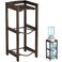 5 Gallon Water Jug Holder with Top Shelves Natural Solid Wood Water Dispenser Stand 31H 3Tiers 5 Gallon Water Jug Stand Water Cooler Jug Rack 5 Gallon Water Bottle Holder with 2 Slot  Top Shelf