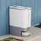 Lenwi 11 Lbs Rice Dispenser Large Rice Container with Scale Measuring Cup BPAFree Household Rice Storage Container with Time Scale for Home Kitchen Pantry Organization