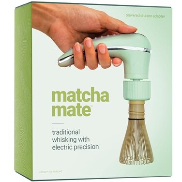 Matcha Mate Electric Powered Bamboo Whisk  Traditional Whisking with Electronic Precision  Rechargeable Portable Matcha Tea Frother Stirrer Mixer Making Machine Set Accessories Kit  Macha Gift