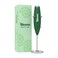 Bloom Nutrition Milk Frother Hand Mixer Electric Handheld Drink Stirrer Frothing Wand Foam Maker for Coffee Matcha Protein Greens Stainless Steel Battery Operated Includes Whisk Stand