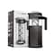COFFEE BEAR Cold Brew Maker  1300ml 44oz Premium Glass Pitcher with Removable Mesh Filter and NoSlip Base  Recipe EBook