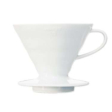 Hario V60 Glass Coffee Dripper Size 01 White VDC01W