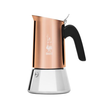 Bialetti Venus Induction Espresso Maker Copper  4 Cup Black