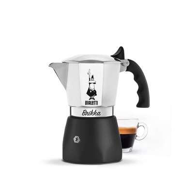 Bialetti Brikka Aluminium Stovetop Coffee Maker 4 Cup 180ml Italian Made New Brikka 2020  Moka Pot the only coffee maker capable of producing the cream of the espresso 4 Cups
