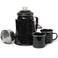 Toughty Classic Enamel Coffee Percolator Black 12 Cup  The Original Camping Coffee Maker  Essential for the Campsite Brewmaster  Camping Coffee Percolator CP1 WB