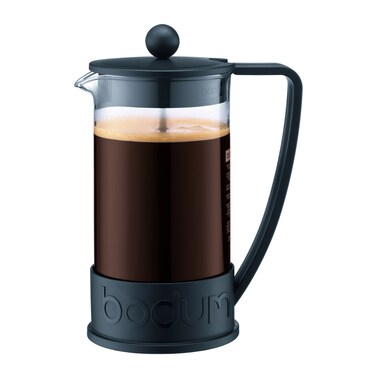 Bodum Brazil French Press 1Liter 8Cup Coffee Maker 34Ounce Black 34 Ounce 1093801B