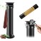 Gliery Knock Box for Espresso Grounds Commercial Floor Standing Barista Style Absorbent Knockbox with Removable NonSlip Base Coffee Grind Collection Dump BinBlack