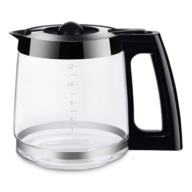 Ulrempart 12Cup Replacement Coffee Carafe Pot  Compatible with Hamilton Coffee Maker Machine Brewer  Fit for Models 49980A 49980Z 49983 49618 46300 46310 49976 49966 49350  Black