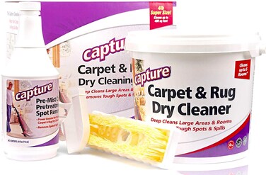 Capture Carpet Total Care Kit 400  Home Couch and Upholstery Car Rug Dogs  Cats Pet Carpet Cleaner Solution  Strength Odor Eliminator Stains Spot Remover Non Liquid  No Harsh Chemical