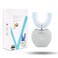 Sani White Ultrasonic Toothbrush Ortho Sparkle Sonic Glow Brush 360 Brite Toothbrush Adult U Shaped Toothbrush Ultrasonic Tooth Cleaner Teeth Whitening Light Electric Automatic Toothbrush Hands Free