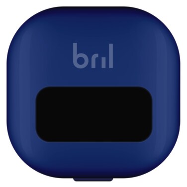 Bril UVC Toothbrush Cleaner Portable Brush Cover Holder and Travel Case for Any Size Toothbrush Navy