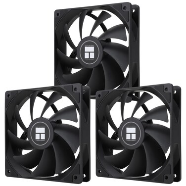Thermalright TLC12C X3 CPU Fan 120mm Case Cooler Fan 4pin PWM Silent Computer Fan with SFDB Bearing Included up to 1550RPM Cooling Fan3 Quantities