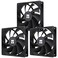 Thermalright TLC12C X3 CPU Fan 120mm Case Cooler Fan 4pin PWM Silent Computer Fan with SFDB Bearing Included up to 1550RPM Cooling Fan3 Quantities