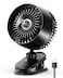 Koonie USB Clip on Fan Strong Wind Ultra Quiet Small Desk Fan with Strong Clamp more than 360 Adjustable and 3 Speeds USBC Corded Powered Mini Personal Fan for Office Desktop Bedroom
