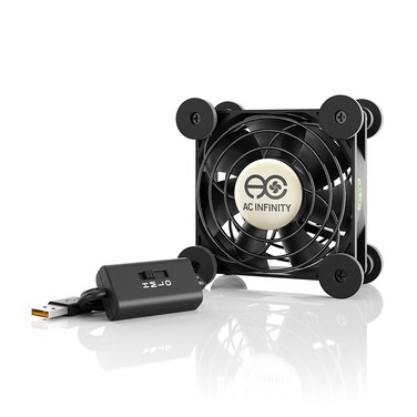 AC Infinity MULTIFAN S1 Quiet 80mm USB Fan ULCertified for Receiver DVR Playstation Xbox Computer Cabinet Cooling