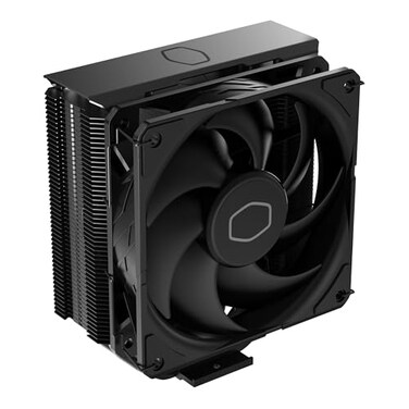 Cooler Master Hyper 212 Black CPU Air Cooler SickleFlow 120 Edge PWM Fan Aluminum Top Cover 4 Copper Heat Pipes 152mm Tall AMD Ryzen AM5AM4 Intel LGA 185117001200 Brackets