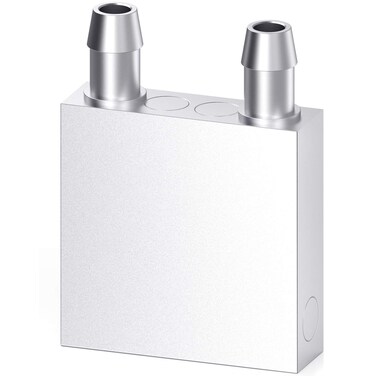 DIYhz Water Cooling Block Aluminum for Liquid Water Cooler Heat Sink System Graphics Radiator Heatsink Endothermic Head PC Computer CPU Silver 40mm x 40mm x 12mm