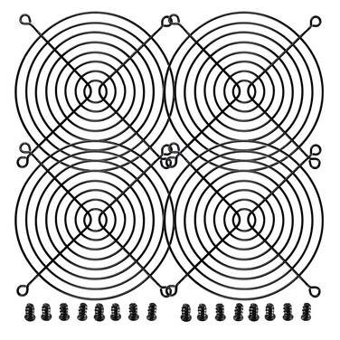 Coolerguys Fan Grill  Guard with Screws Black 120mm Pack of 4