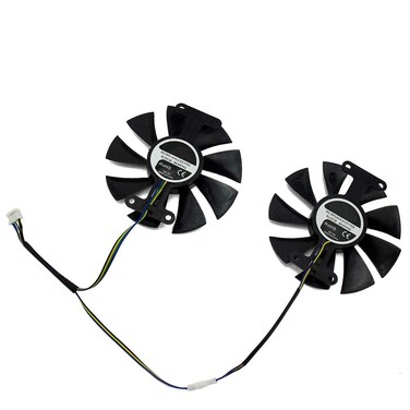 NNL GA91S2U PowerColor Red RX580 GPU Cooler Cooling Fan for Radeon Red Dragon AX RX 480 470 580 Video Cards As Replacement Fan