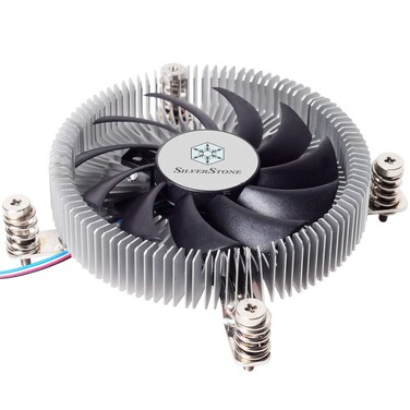 Silverstone Technology SstNt07115XUSa Lga11501151115511561200 Cpu Cooler Low Profile 23Mm Tall For 65W Tdp Support With 80Mm Pwm Fan SstNt07115X