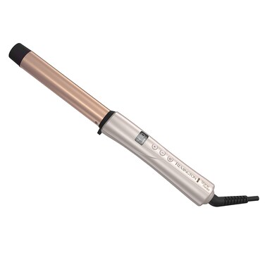 REMINGTON Shine Therapy Argan Oil  Keratin Infused 1 Inch Straight Barrel Curling Wand for Loose Waves Includes Heat Glove