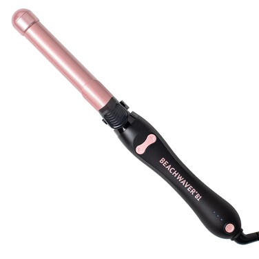 Beachwaver B1  Midnight Rose 1Inch Rotating Curling Iron  Professional Hair Curler for Long  Short Hair  Ergonomic Handle NoKink Clamp Ceramic Barrel TravelFriendly Auto ShutOff