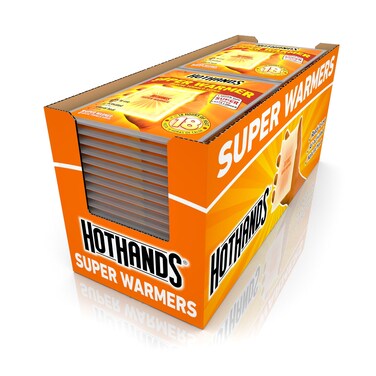 HotHands Body  Hand Super Warmers  Long Lasting Safe Natural Odorless Air Activated Warmers  Up to 18 Hours of Heat  40 Individual Warmers