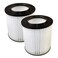 HQRP 2Pack 7 Filter Compatible with VACUFLO FC300 FC550 FC650 FC310 FC520 FC530 FC540 FC610 FC620 FC670 HP Central Vacuum Systems 810601 Replacement