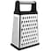 Spring Chef Professional Box Grater Stainless Steel with 4 Sides Best for Parmesan Cheese Vegetables Ginger XL Size