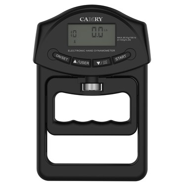 CAMRY Digital Hand Dynamometer Grip Strength Measurement Meter Auto Capturing Electronic Hand Grip Power 198 Lbs  90 Kgs