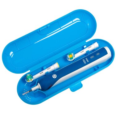Nincha Blue  Portable Replacement Plastic Electric Toothbrush Travel Case for OralB Pro Series Blue
