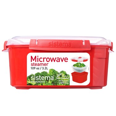 Sistema Microwave Collection Steamer Large Red 1103