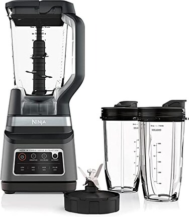 Ninja BN751 Professional Plus DUO Blender 1400 Peak Watts 3 AutoIQ Programs for Smoothies Frozen Drinks  Nutrient Extractions 72oz Total Crushing Pitcher  2 24 oz ToGo Cups Black