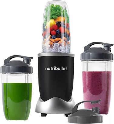 Nutribullet Pro 900W SingleServe Blender Exclusive Bundle  MultiSpeed Easy Clean Ideal for Smoothies  Shakes Durable Stainless Steel Blades