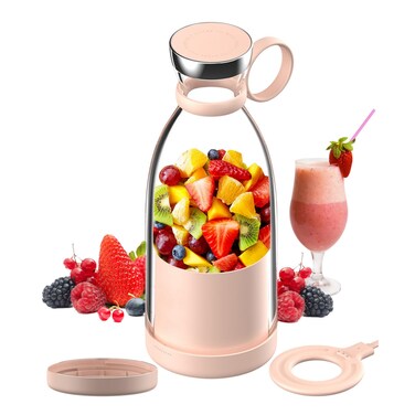 380ml Portable Electric Fresh Juice Blender Cup Builtin Battery Wireless Charging Outdoor Mini Fresh Fruit Juicing Machine