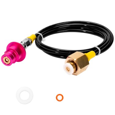 GYPNS Co2 Quick Connector for DUOTerra Soda Machine Adapter60 Inches Soda Adapter Hose Kit ReplacementCO2 Cartridges to Sparkling Water Soda Maker CGA320 Direct Connector