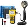 H HOLDPEAK 846A Digital Anemometer for CFM with LCD Display for Wind Speed Air Velocity Air Flow Temperature MeasurementAnemometer Handheld with wind velocity sensiorsData Logger and Carry Case