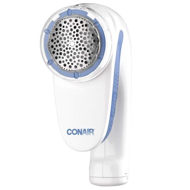 Conair Fabric Shaver and Lint Remover Battery Operated Portable Fabric Shaver White