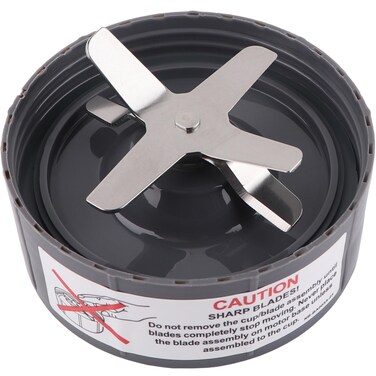 LVAINIT 9Piece Replacement Parts Extractor Blade with Gear Rubber Gaskets Shock Pads and Crochet Compatible with NutriBullet 600w900w Blender Pack of 1 Grey