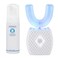 Ultrasonic Automatic Toothbrush Ultrasonic UShaped Toothbrushes for Adult 360 Electric Sonic Toothbrush with Automatic Timer Wireless Charging Toothbrush Kit for Travel Or Home White One Size