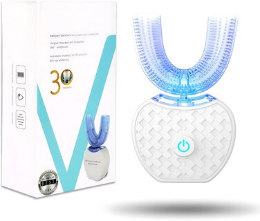 Aimery Automatic Toothbrush U Shaped Toothbrush for Adults 360 Toothbrush  Ultrasonic UAutomatic Toothbrushes for Teeth Whitening  Wireless Charging  LED Light  Waterproof IPX7 Certified