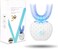 Aimery Automatic Toothbrush U Shaped Toothbrush for Adults 360 Toothbrush  Ultrasonic UAutomatic Toothbrushes for Teeth Whitening  Wireless Charging  LED Light  Waterproof IPX7 Certified