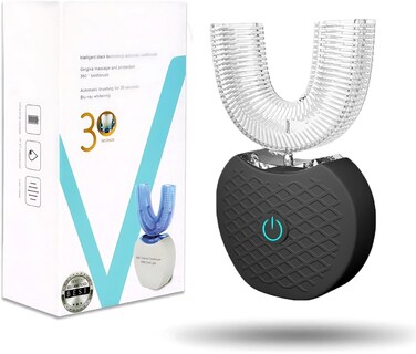 Aimery Automatic Toothbrush U Shaped Toothbrush for Adults 360 Toothbrush  Ultrasonic UElectric Toothbrushes for Teeth Whitening  Wireless Charging  LED Light  Waterproof IPX7