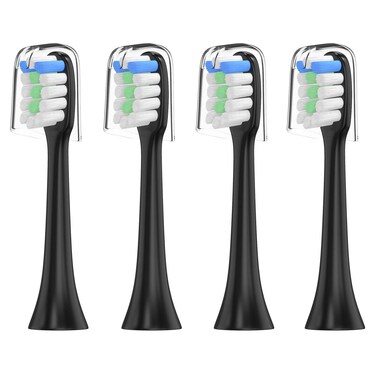 WuYan 4 Pack Toothbrush Heads for Xiaomi Deep Cleaning Automatic Electric Sonic Replacement Tooth Brush for Soocare X3 Soocas X3 Electric toothbrushes with Travel Caps