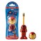 Brush Buddies Marvel Iron Man Toothbrush for Kids Soft  Rounded Bristles Poppin Fun Kids Toothbrush Ultra Soft Popup Toothbrush with Superhero Toothbrush Cover
