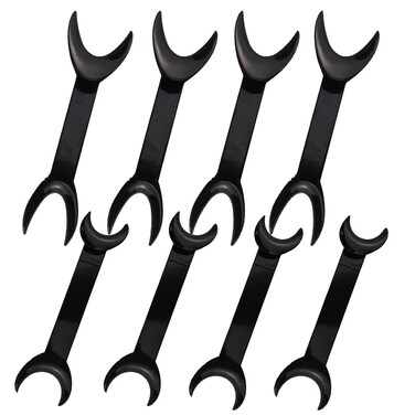 Ceonam 8 Pack Black TShape Intraoral Cheek Lip Retractor 4 Large Size4 Small Size Double Head Mouth Opener for Teeth Whitening Surgical Retractor Dental Orthodontic Oral Care Tool